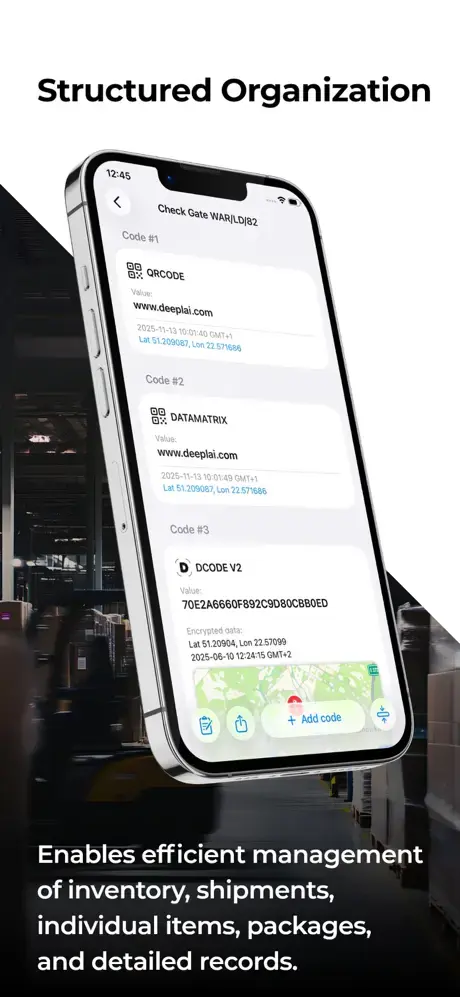 MultiCode Scanner - format list