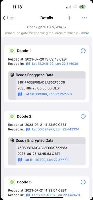 Dcode mobile workflow - additional verification screen