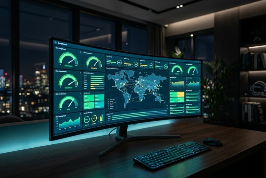 Risk management compliance monitoring dashboard