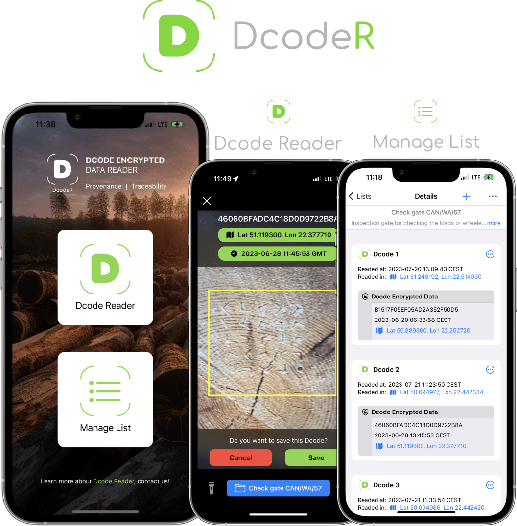 DcodeR app