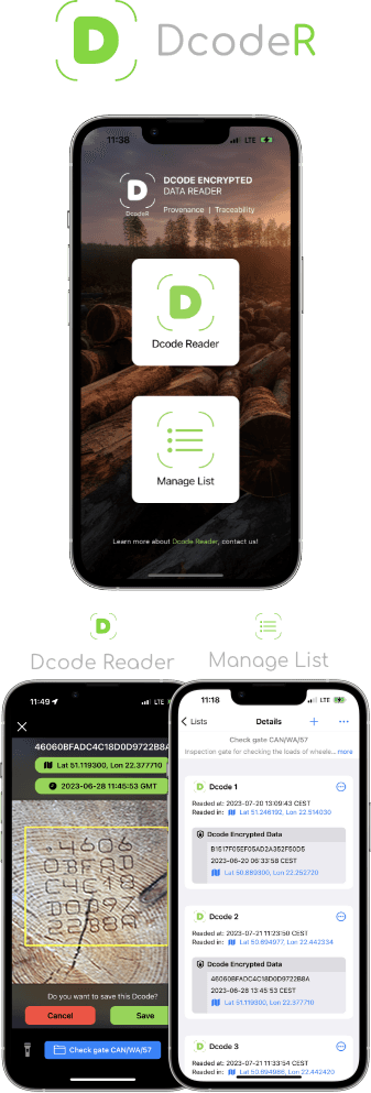 DcodeR app