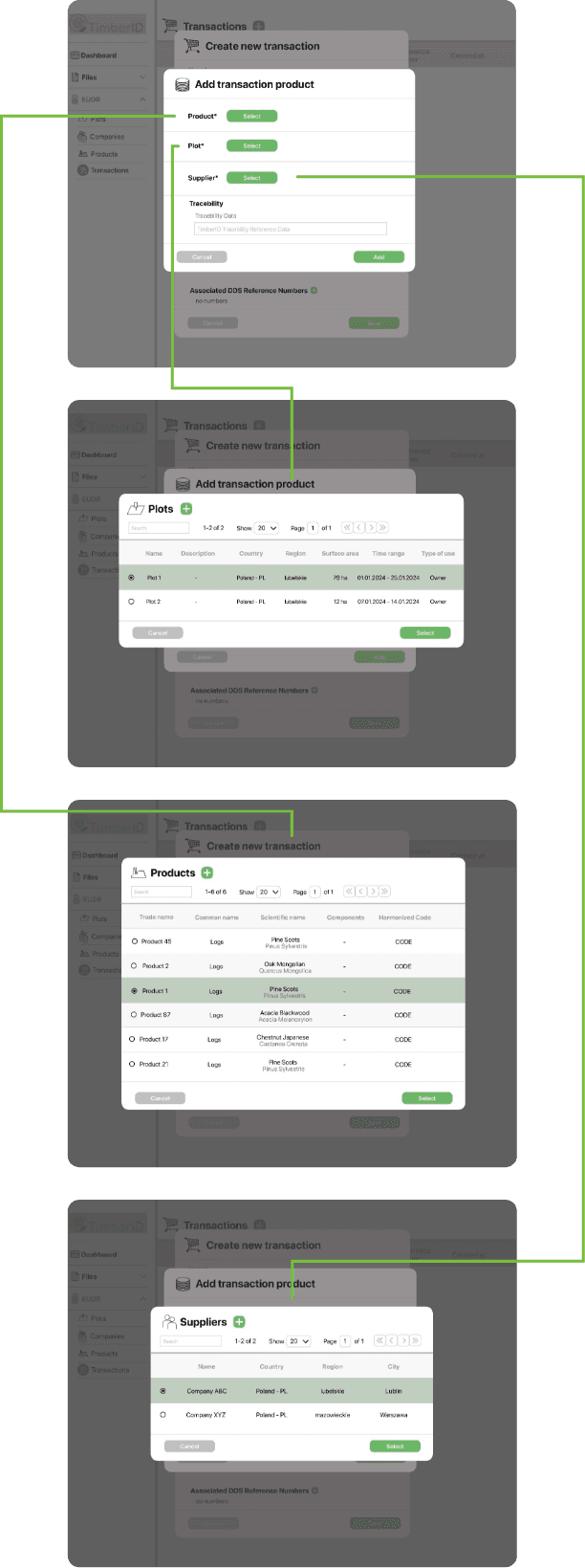 Due Diligence Statement Creation mobile